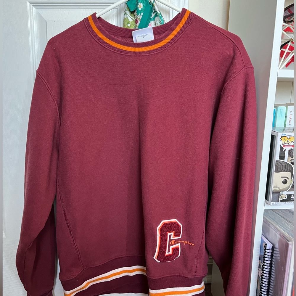 Red and Orange Champion Crewneck